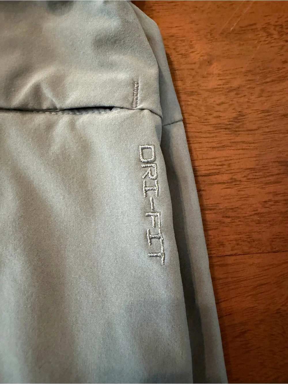 Nike Men’s Light Gray Athletic Shorts with Black Drawcord